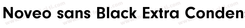 Noveo sans Black Extra Condensed字体转换